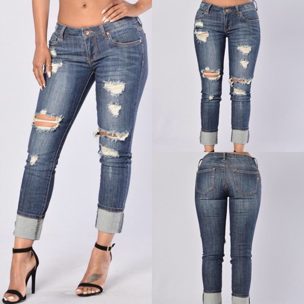 🍭 Fashion Nova Caleb Boyfriend Jeans