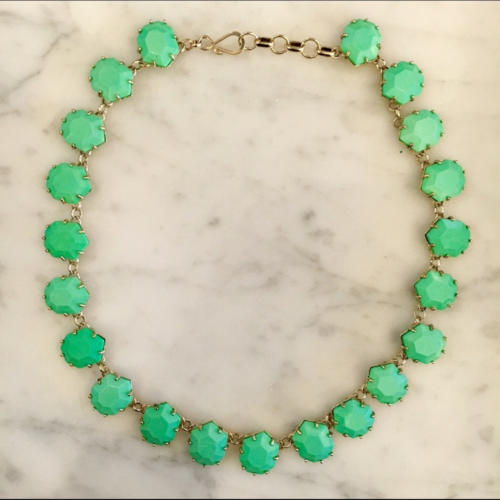 Kendra Scott gold and turquoise necklace