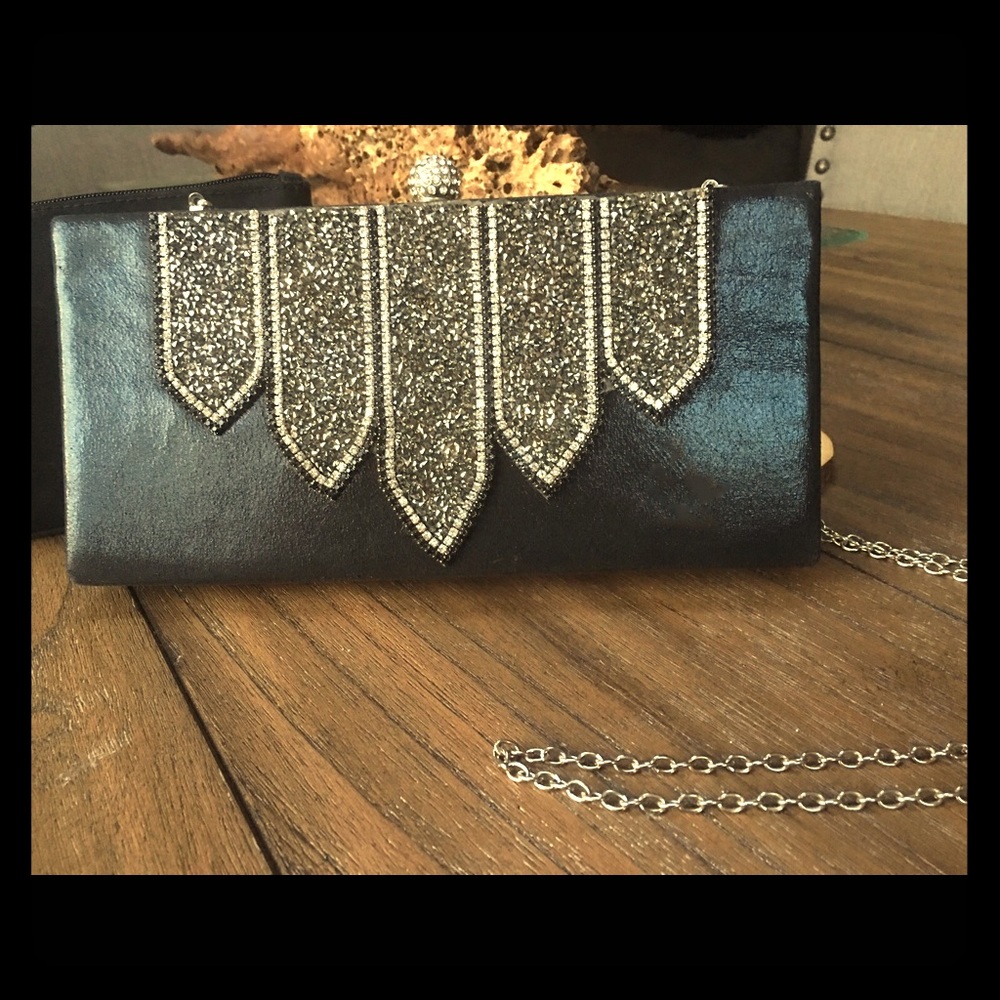 Bebe Black Sequin Purse