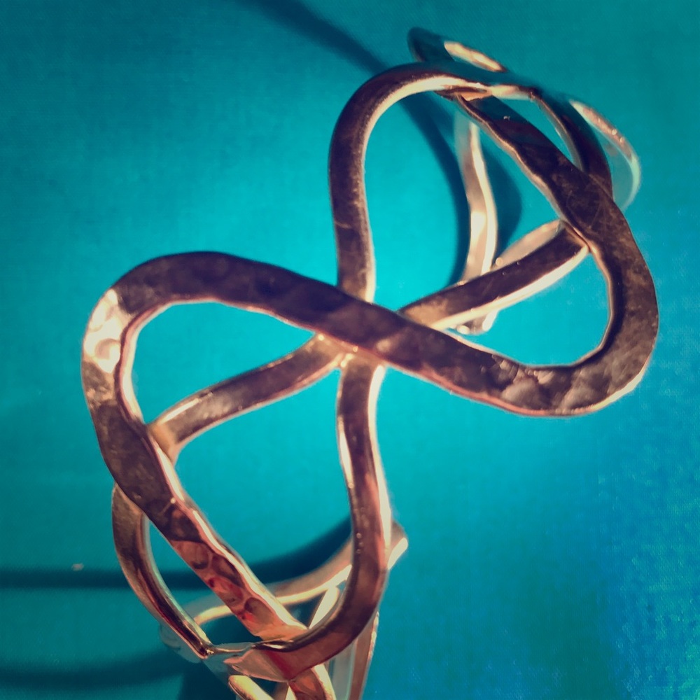 Sterling Silver, Stamped 925, Wavy Cuff Bracelet