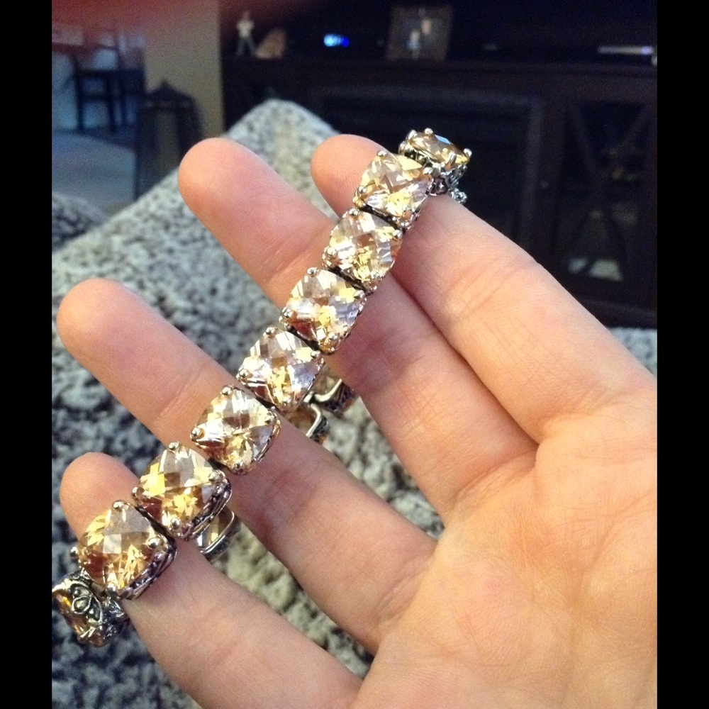 Crystal bronze bracelet