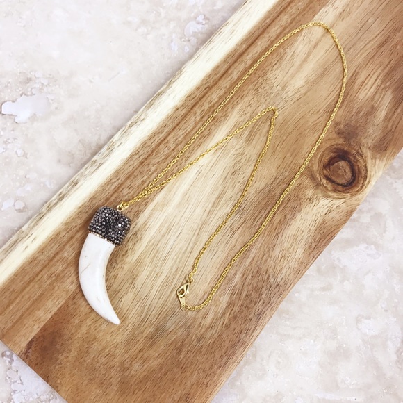 5 Element Jewelry - Pave Bone Necklace