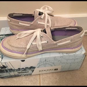 Sperry Top-Sider Seamate Silver Canvas Sneakers