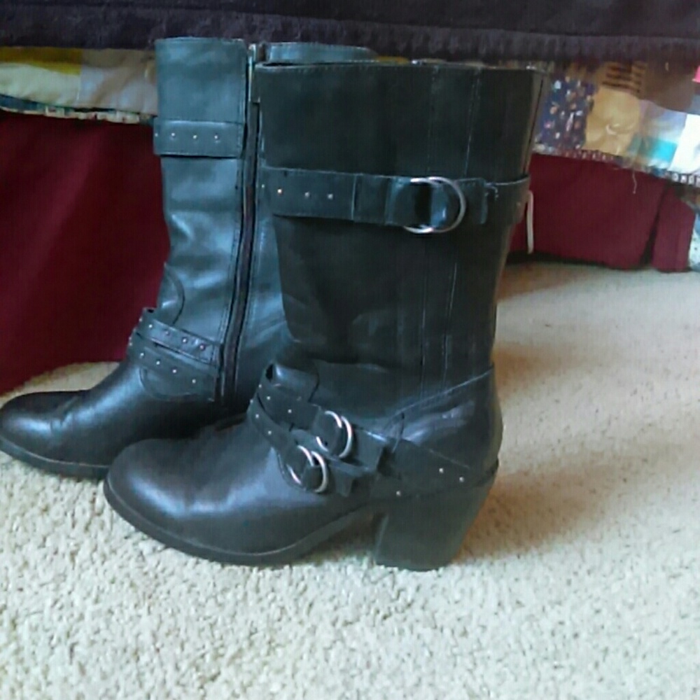 Heeled Harley Davidson boots