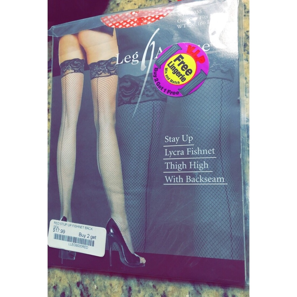 SOLD!!!! Fishnet Thigh High With Backseam