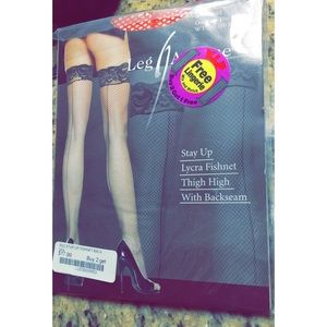 SOLD!!!! Fishnet Thigh High With Backseam