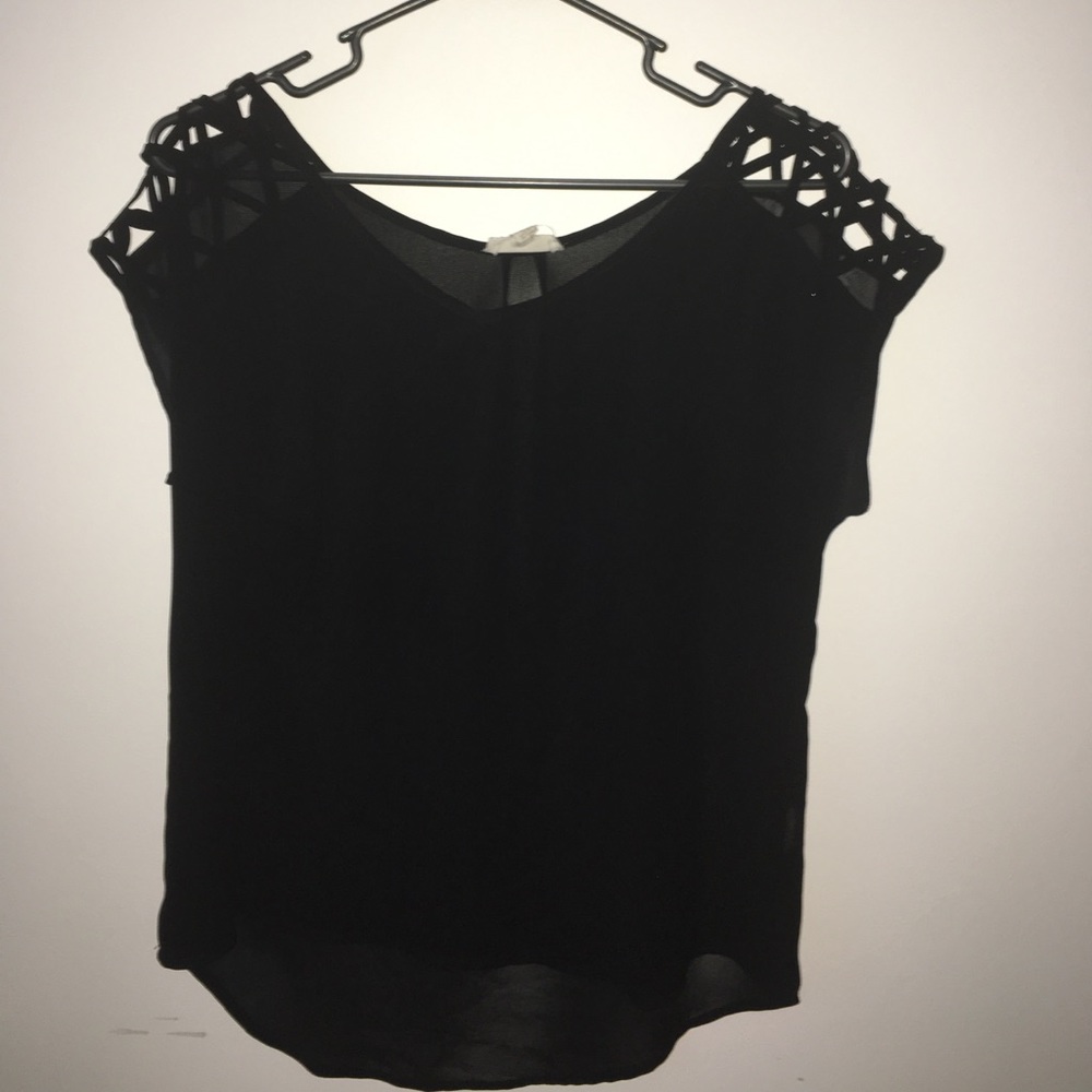 Sheer Black Tee