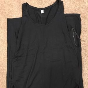 Old navy maternity black tank maxi dress large