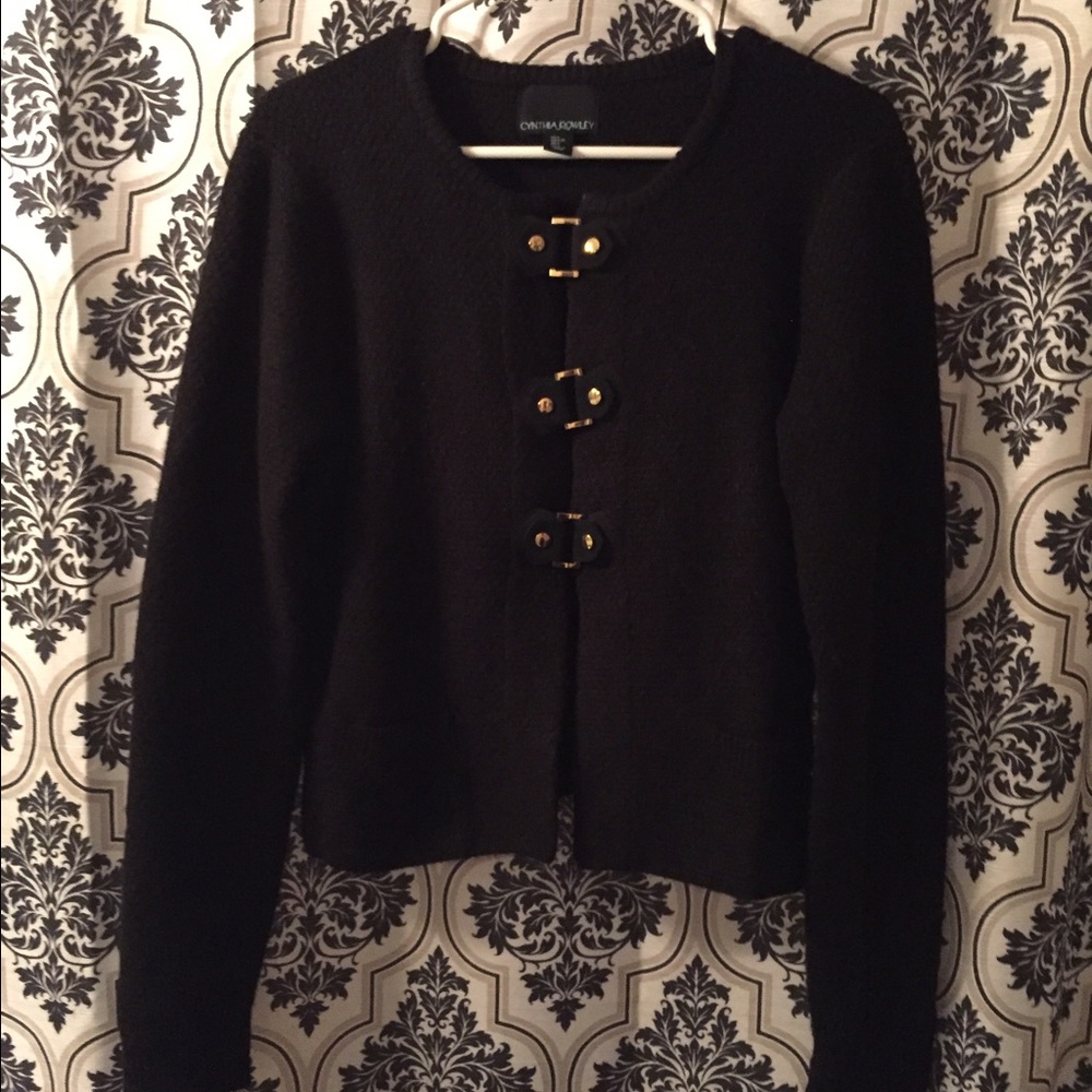 Cynthia Rowley Black Cardigan