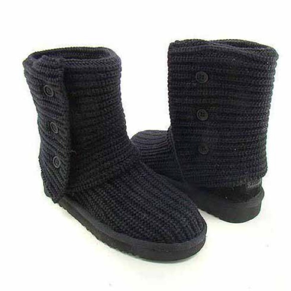 Black Crochet Uggs