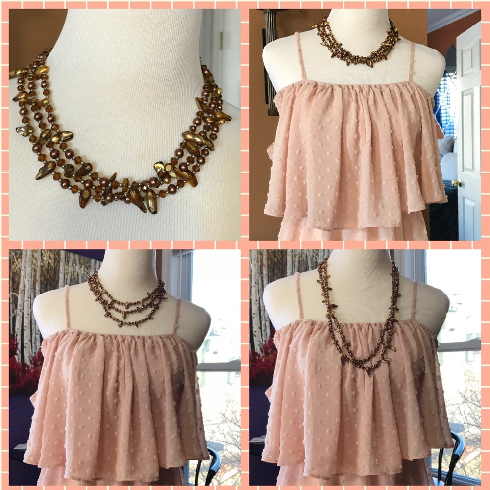 Multi layer and style long necklace