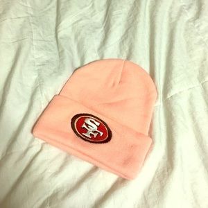 SF 49'ers super cute pink beanie