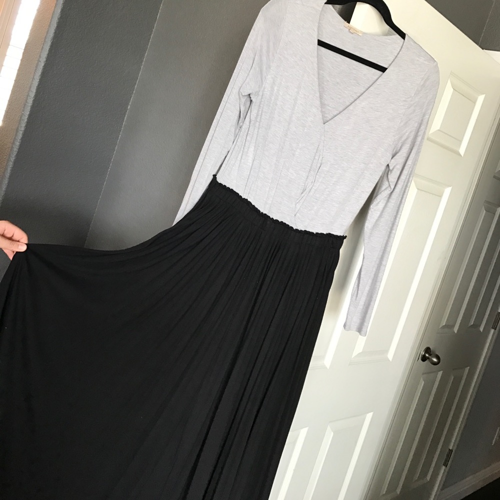 Gray + Black ❤ Anthropologie Dress, size L