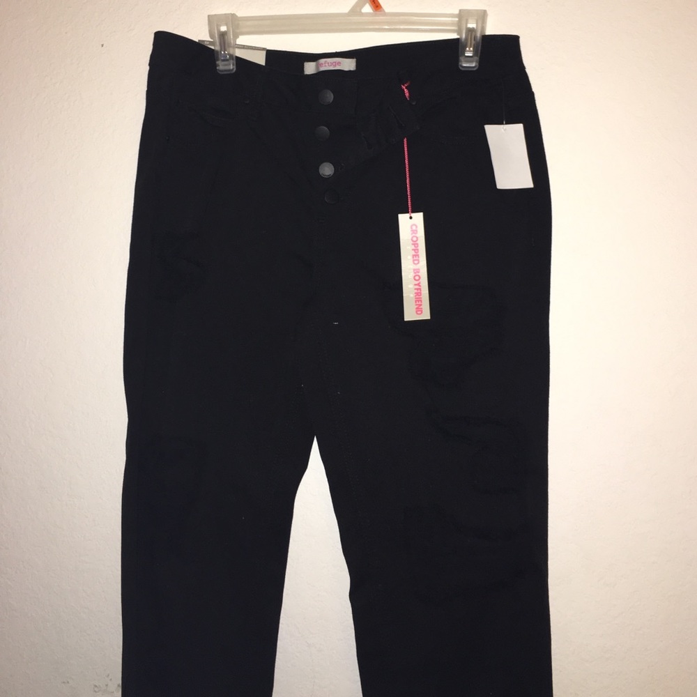 Charlotte Russe Cropped BF jeans