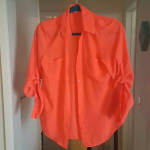 Express Slimfit Convertible Sleeve Portofino Shirt