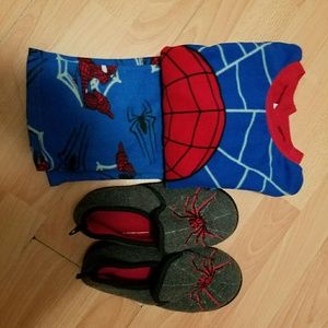 Boys Spiderman pj and slippers