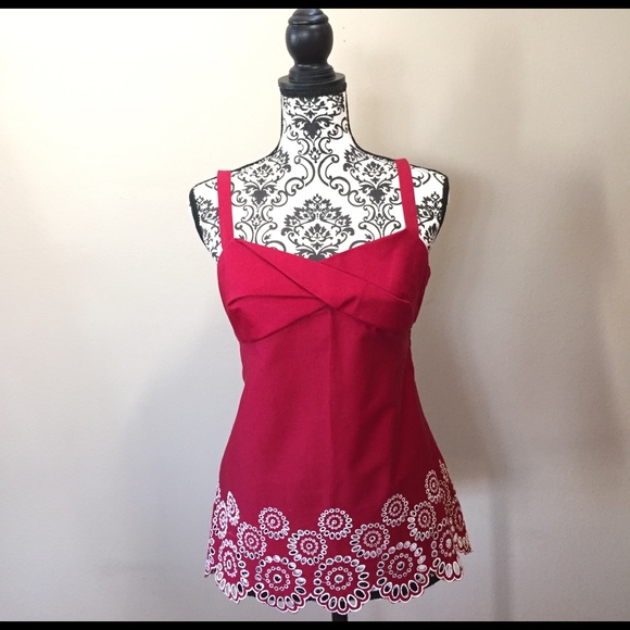 LOFT Tops - LOFT Embroidered Tank Top