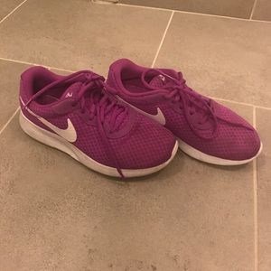 Pink Nike shoes