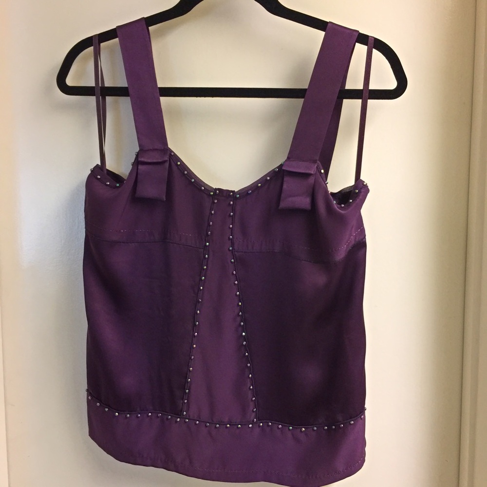 Diane Von Furstenberg Carl Silk Top, Size 6