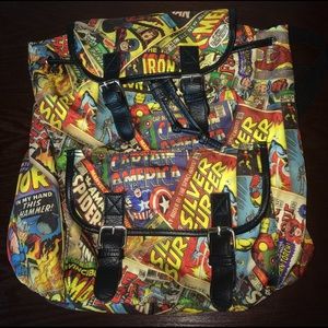 Marvel Comics Backpack and iPhone 5 Wallet / Case.