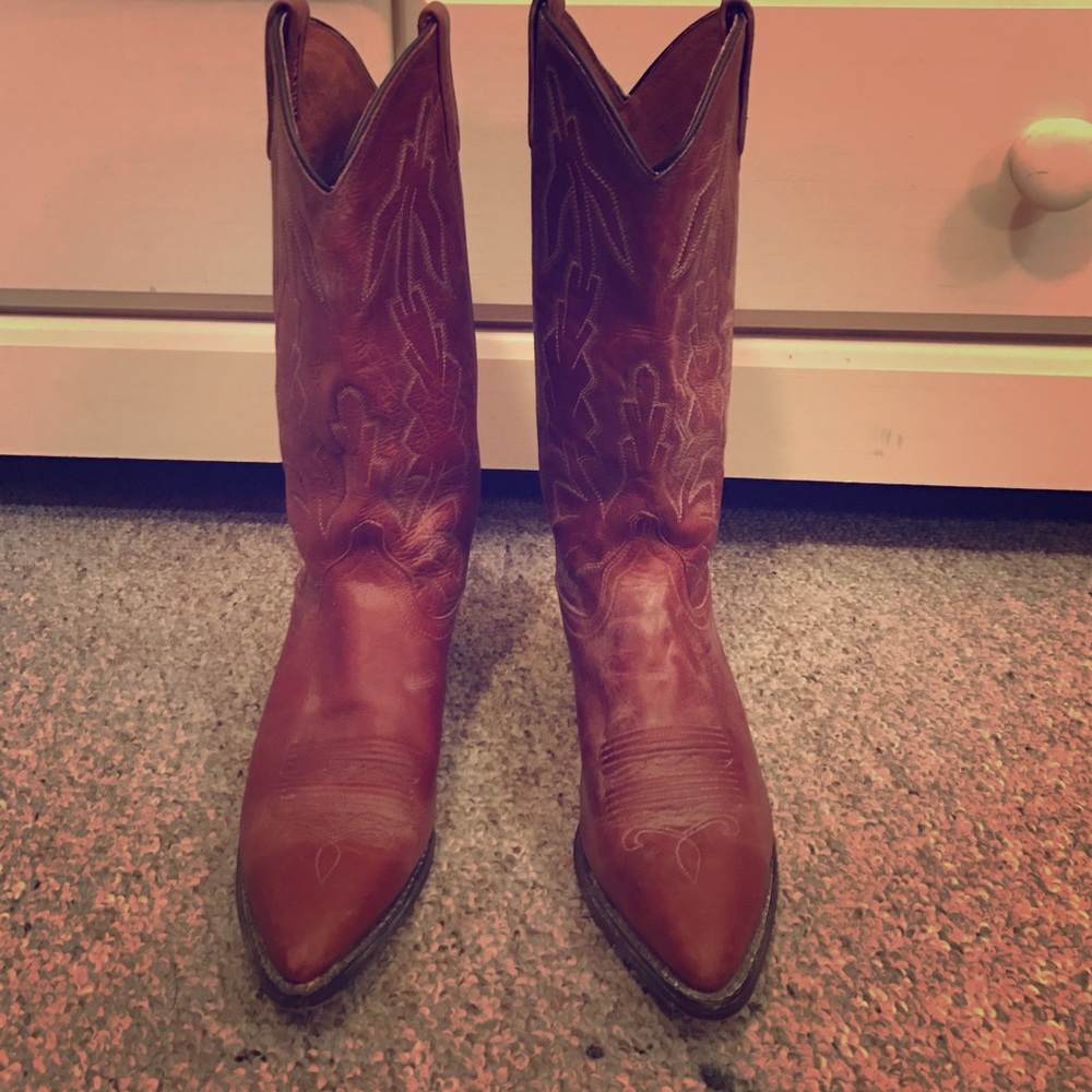 Dan Post Marlboro Vintage Cowboy Boots 7.5
