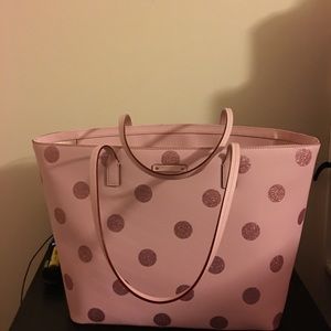 Kate Spade - pink polka dot large tote