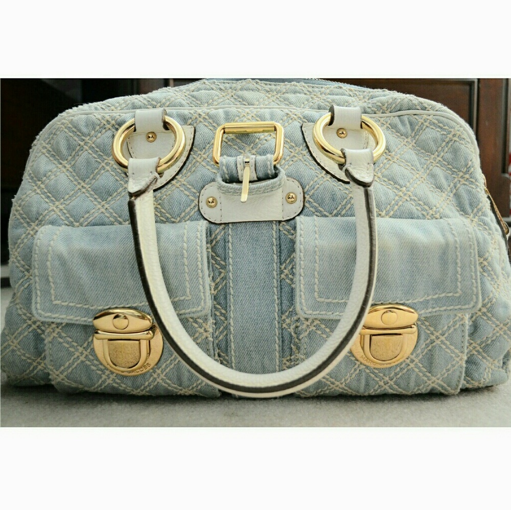 Marc Jacobs Denim Quilted Blake Handbag