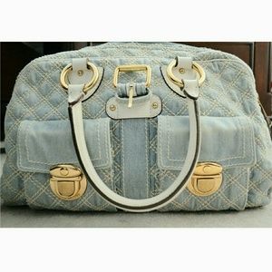 Marc Jacobs Denim Quilted Blake Handbag