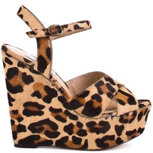 Steve Madden Cheetah Print Heels/ Wedges