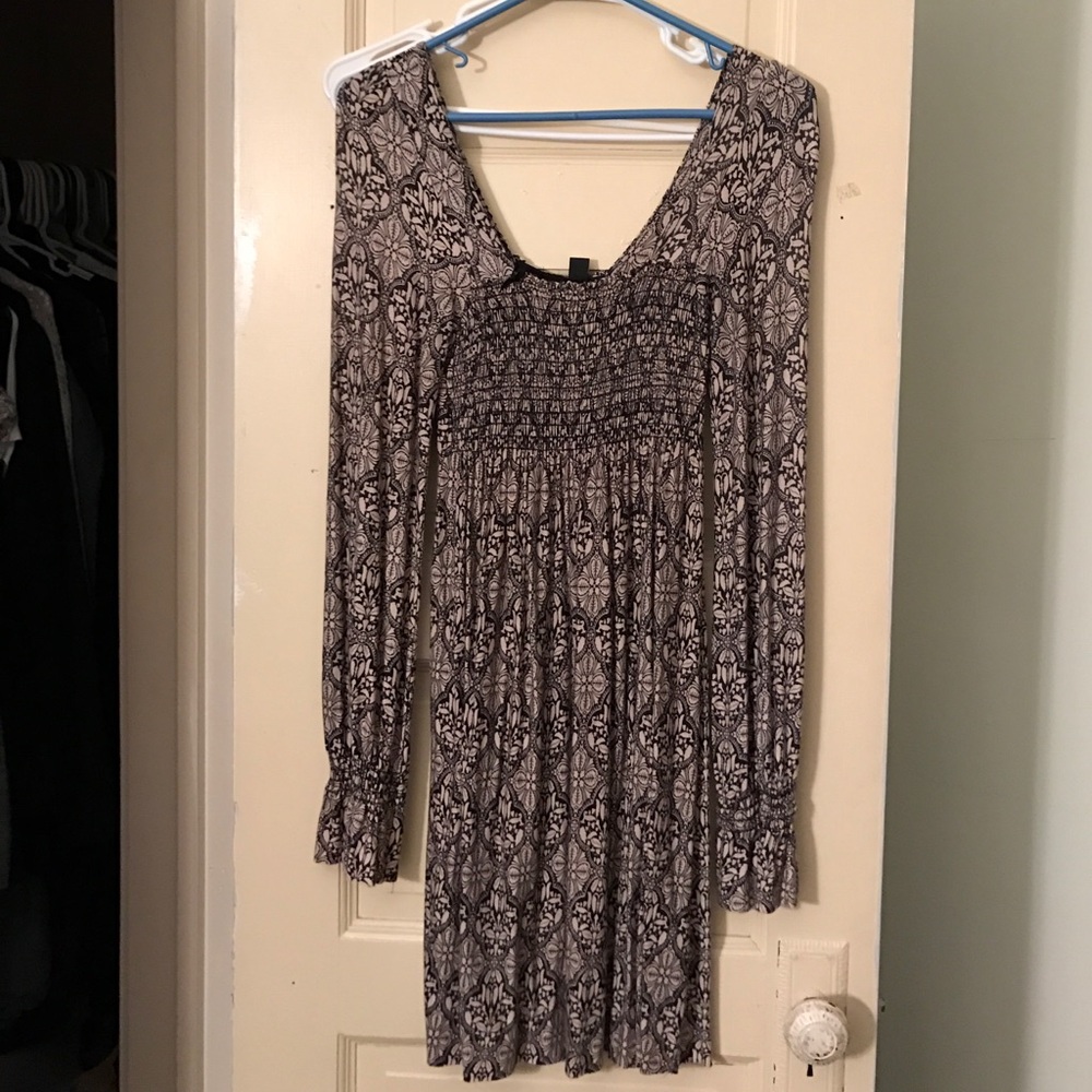 Black and cream dress