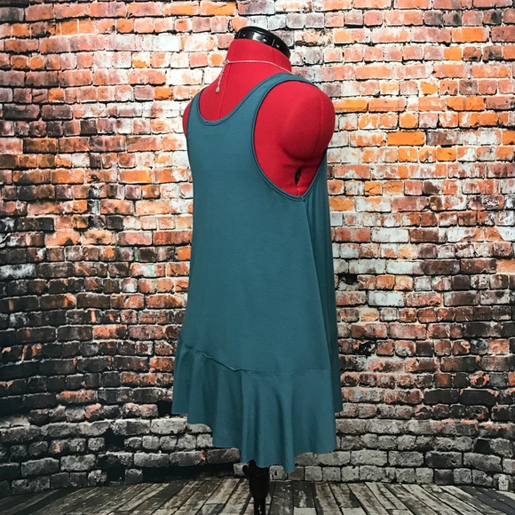 Infinity Raine Scoop Neck Ruffle Hem Tank-S - Picture 3 of 8