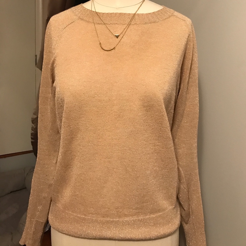 J.Crew Metallic Linen Sweater