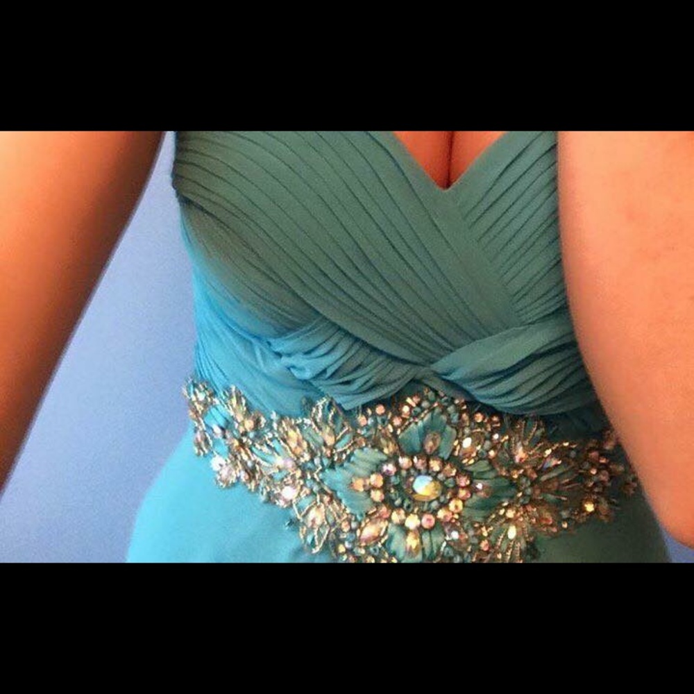 Long blue formal dress - Picture 3 of 3