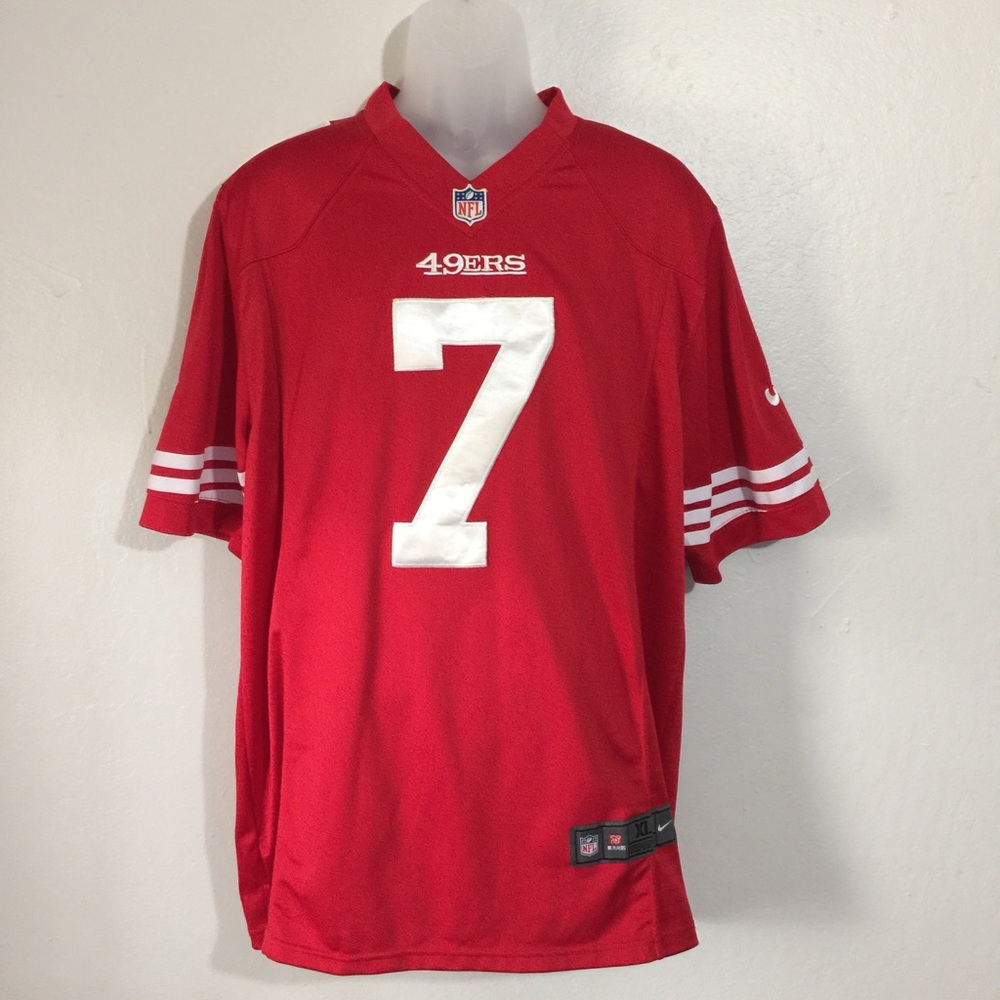 Men's NFL 49ers Jersey #7 Kaepernick