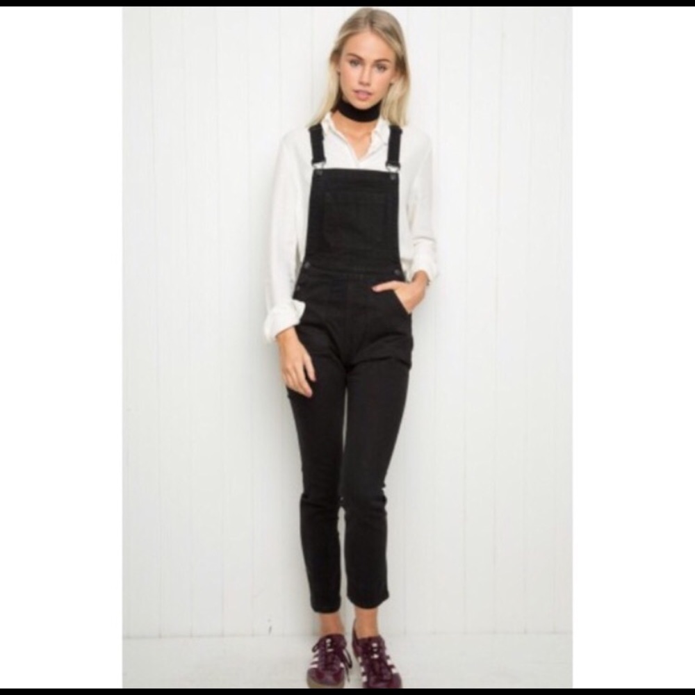 Brandy Melville black overalls