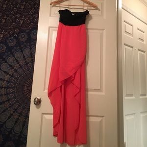 Strapless High-low Dress