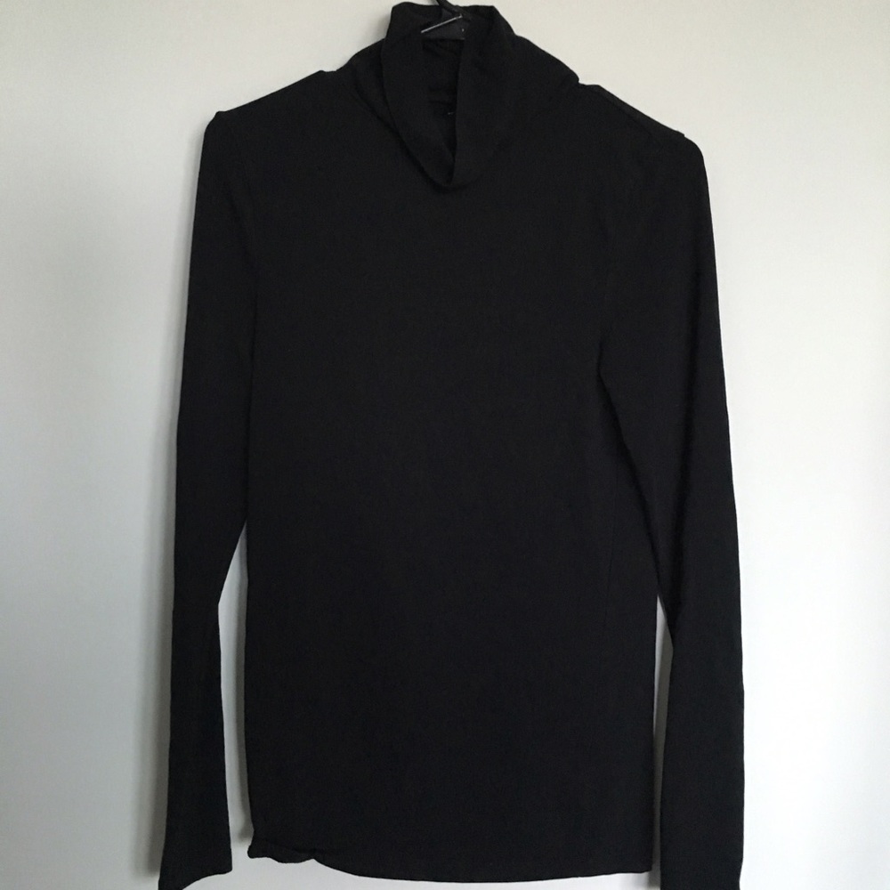 Black Slim Turtle Neck Sweater