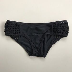 Frankies Bikinis Black Koa Bottom