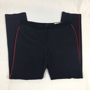 NWT Worthington Navy Blue Slim Fit Pants with Red