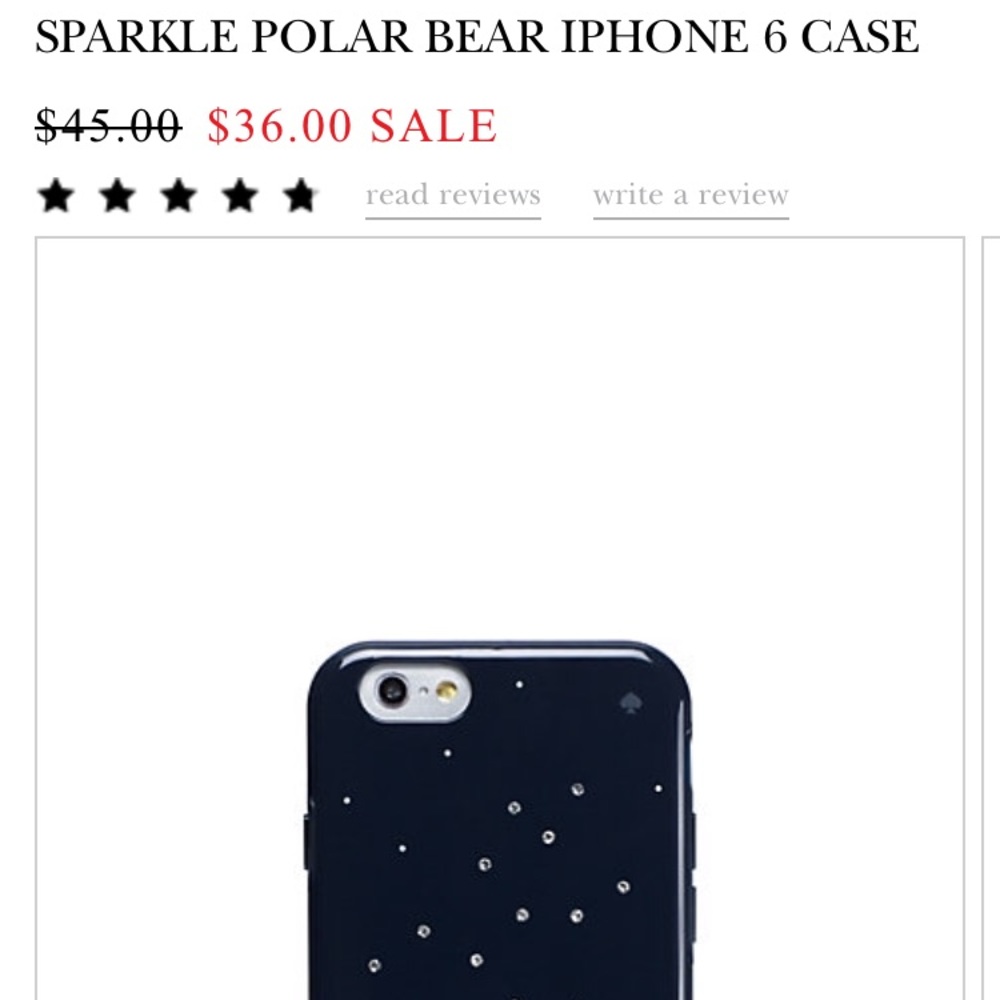 Kate Spade polar bear iPhone 6 case - Picture 3 of 3