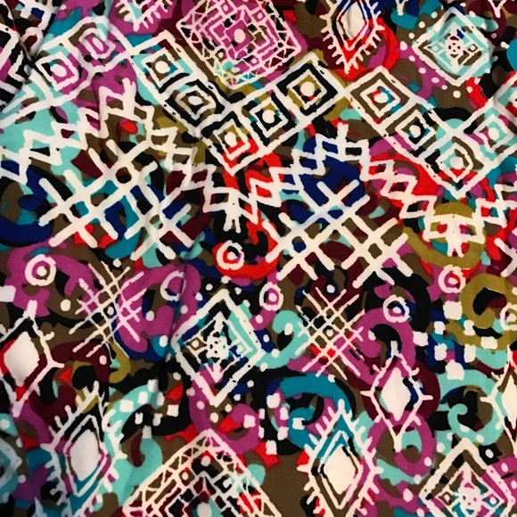 New!  Colorful Soft Aztec Print Leggings - Picture 4 of 8