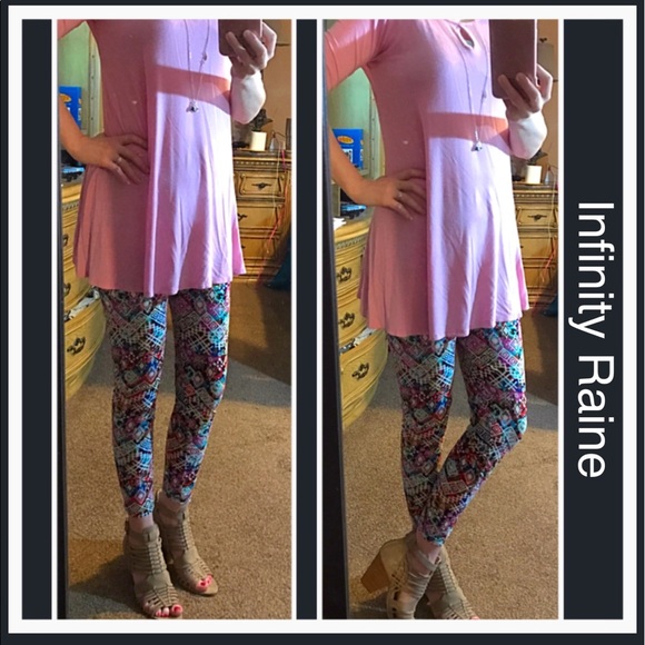 New!  Colorful Soft Aztec Print Leggings - Picture 6 of 8