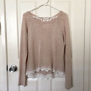 Lace Knit Sweater