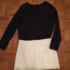 Navy Ann Taylor blouse