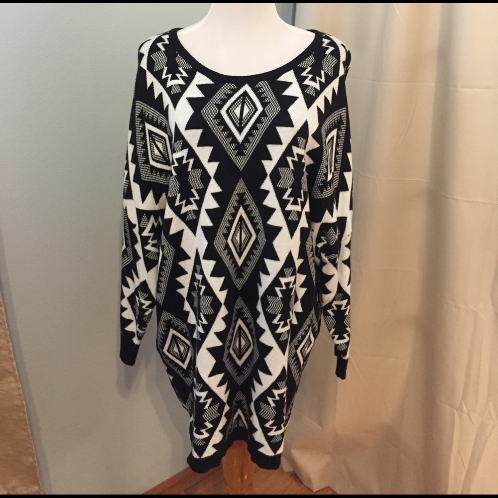 Aztec Sweater Dress