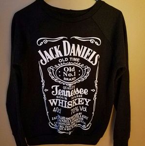Black Jack Daniels label sweatshirt