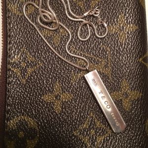 Tiffany and Co Vintage Silver Bar Necklace