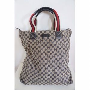Blue Authentic Large Gucci Tote