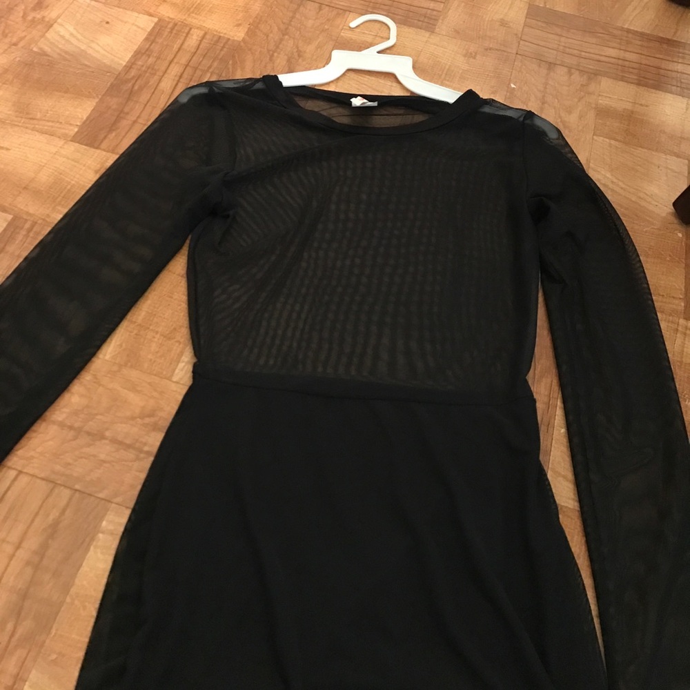Black Mesh Dress - Picture 4 of 4