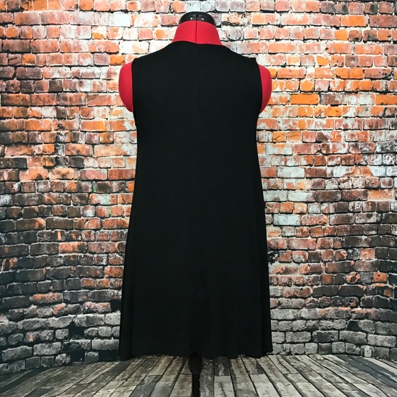 🚫 SOLD Last One! Black Lace Up Knit Dress (M) - Picture 5 of 10